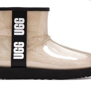 UGG Classic Clear Mini Boots with Cream/Black Accents